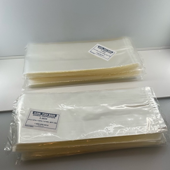 Uline Other - ULINE sz 4 1/2” x 2 3/4” x 10 3/4” Gusseted Poly Bags (6) S- 5838 1.5 Mil NWT
